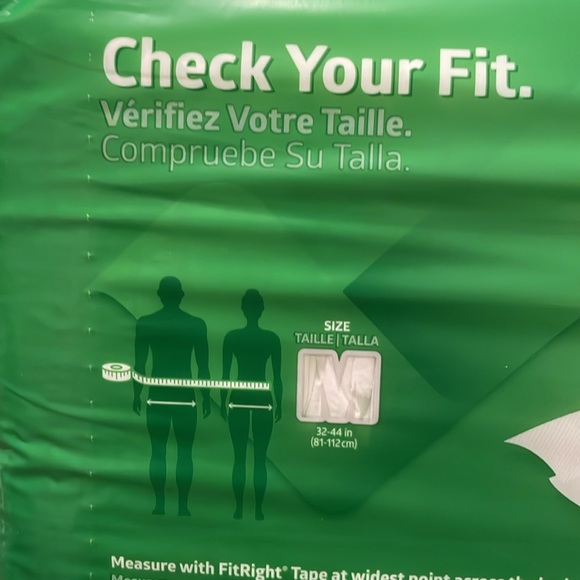 NWT FitRight OptIFit Briefs 20 Ct. Unisex Men or Women Disposable Underwear - Picture 5 of 14